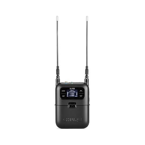 Shure SLXD15 Portable Digital Wireless Bodypack System with SLXD1 Bodypack Transmitter, SLXD5 Single-Channel Portable Receiver (No Microphone Included) | H55 Band (514-558 MHz)