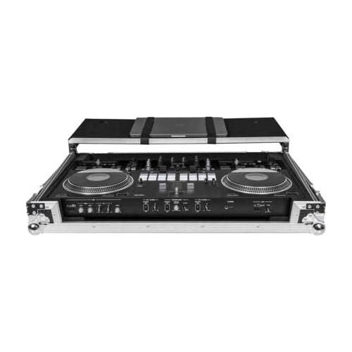 Headliner Flight Case with Laptop Platform & Wheels, Compatible with DDJ-REV7 (HL10008)