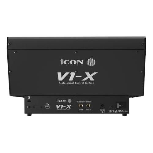 ICON Pro Audio V1-M USB MIDI DAW Control Surface Bundle w/ICON V1-X Extender for V1-M and Liquid Audio Polishing Cloth