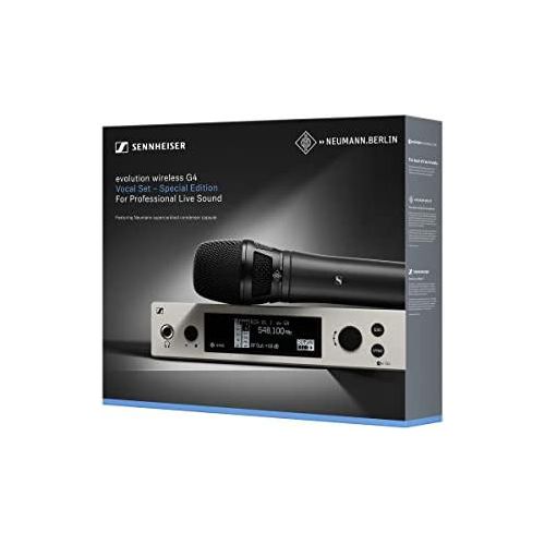 Sennheiser Ew 500 handheld wireless w/ Neumann KK205 Capsule GW1 (558-608Mhz),Black