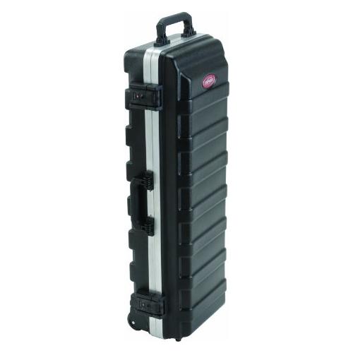 SKB Compact Stand Case 36-1/2 x 11-7/8 x 8-1/4 with Wheels & Straps, TSA Latches, Over molded Handle