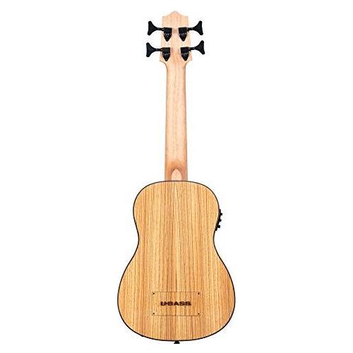 Kala Brand Music Co., 4-String Ukulele, Right, Natural, Ubass Zeb-FS