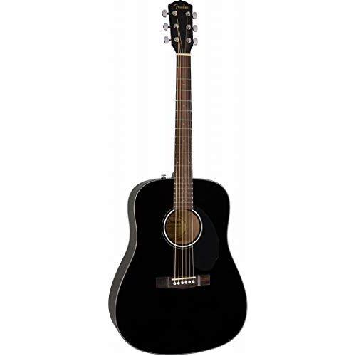 Fender CD-60S Dreadnought Acoustic Guitar, Walnut Fingerboard, Black