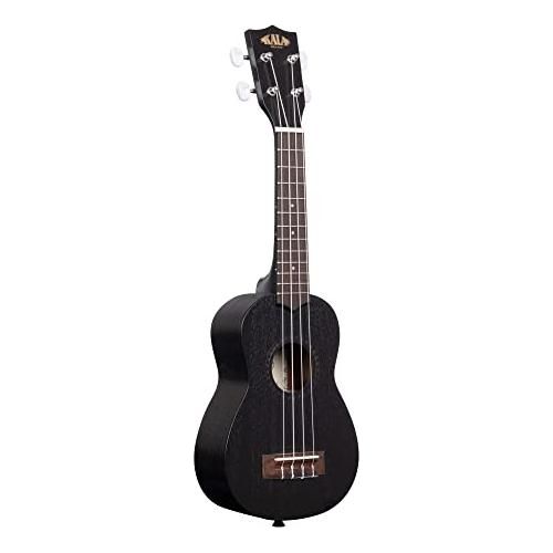 Kala KA-15S BLK Satin Mahogany Soprano Ukulele (Black)