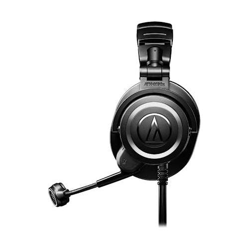 Liquid Audio Audio-Technica ATH-M50XSTS StreamSet Streaming Headset Bundle with Pig Hog 25' Headphone Extension Cable, Polishing Cloth