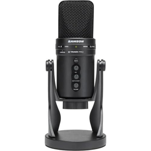 Samson G-Track Pro USB Microphone with Built-in Audio Interface | Black