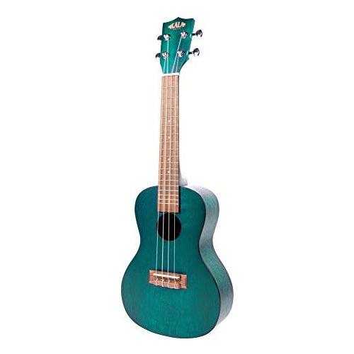 Kala Brand Music Co. Blue Exotic Mahogany, 4-String Ukulele, Right-Handed, Concert (KA-CEMB)