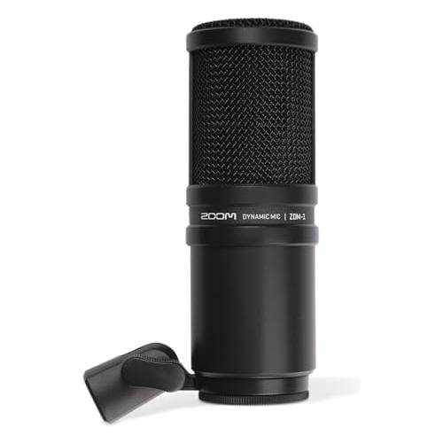 Zoom Dynamic Microphone for Podcasts, Voice-Overs, Interviews, Vocals, and More, High SPL Capability, Sturdy Metal Body, and Large Diaphragm