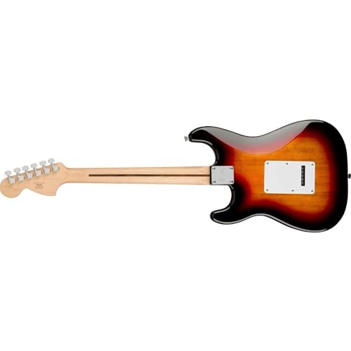 Squier Affinity Series™ Stratocaster®, Indian Laurel Fingerboard, 3-Color Sunburst - 0378000500 Bundle w/ 12-Pack Guitar Pick and Liquid Audio Polishing Cloth