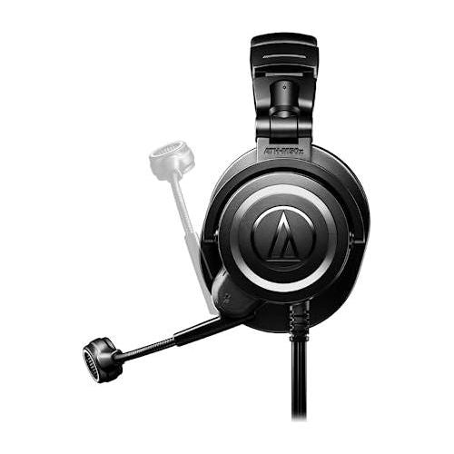 Liquid Audio Audio-Technica ATH-M50XSTS StreamSet Streaming Headset Bundle with Pig Hog 25' Headphone Extension Cable, Polishing Cloth