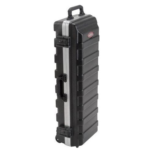 SKB Compact Stand Case 36-1/2 x 11-7/8 x 8-1/4 with Wheels & Straps, TSA Latches, Over molded Handle