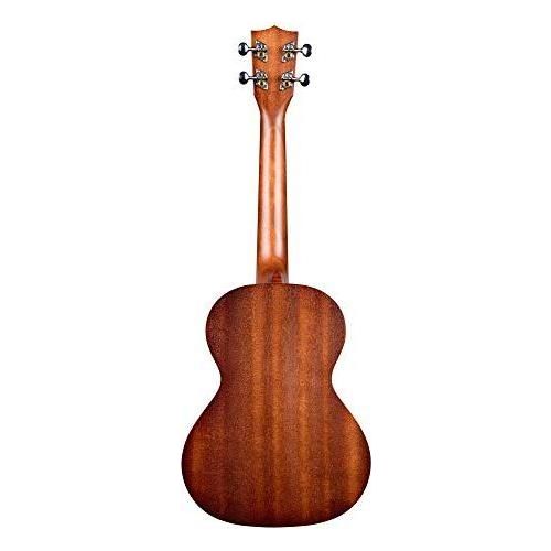 Kala KA-15T Satin Mahogany Tenor Ukulele Bundle with Gig Bag, Tuner, Strap, and Aquila Strings (4-strings)