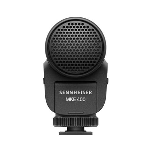 Liquid Audio Sennheiser Microphone MKE 400 Mobile Kit Bundle with Mirfak Audio WE10 Pro Dual-Channel Wireless Microphone System Polishing Cloth