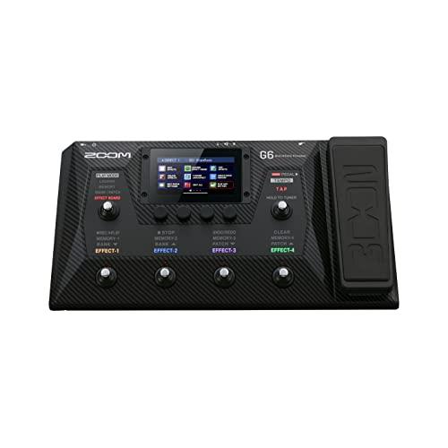 Zoom G6 Guitar Multi-Effects Processor with Expression Pedal, Touchscreen Interface, 100+ Built in Effects, Amp Modeling, IR’s, Looper, & Audio Interface for Direct Recording to Computer