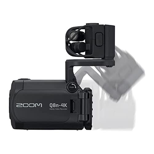 Zoom Q8n-4k Handy Video Recorder, 4k UHD Video, Stereo Microphones Plus Two XLR Inputs, Four Tracks of Audio Recording, Webcam, for Record and Streaming Music, Podcasts, and More