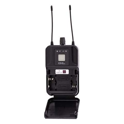 CAD Audio GXLIEM2 Frequency Agile Wireless In Ear Monitor System - Two discrete mixes - includes 2 MEB1 Earbuds, 2 Bodypack Receivers, Rack Mount Ears and Antenna Relocation Kit