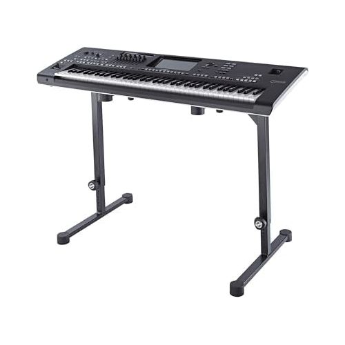 Konig and Meyer (K&M) Omega Table-style keyboard stand Ruby Red