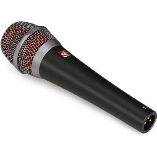 Liquid Audio sE Electronics V7 Supercardioid Dynamic Vocal Microphone Bundle w/Pig Hog PHM10 8mm Mic Cable Polishing Cloth