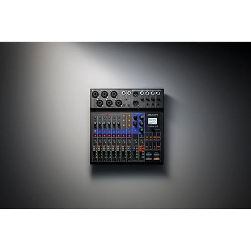 Zoom LiveTrak L-8 Podcast Recorder, Battery Powered, Digital Mixer and Recorder, Music Mixer, Phone Input, Sound Pads, 4 Headphone Outputs, 12-In/4-Out Audio Interface, Built In EQ and Effects