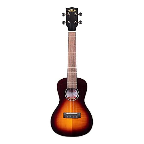 Kala KA-FMTB-C Flame Maple Concert Ukulele, Tobacco Burst