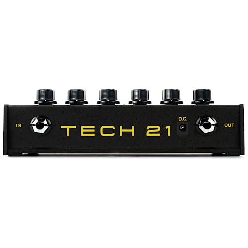 Tech 21 PBDR SansAmp Programmable Bass Driver DI 3-Channel Bundle w/ 2X Strukture S6P48 Woven Right Angle Patch Cables, 12x Fender Picks and Liquid Audio Polishing Cloth