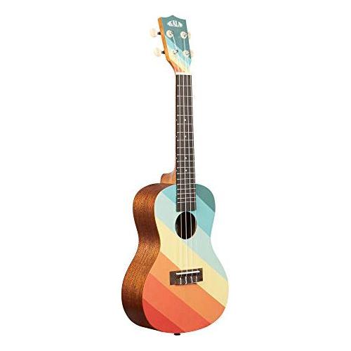 Kala Surf Collection, 4-String Ukulele, Right, Rainbow, Concert (KA FAROUT)