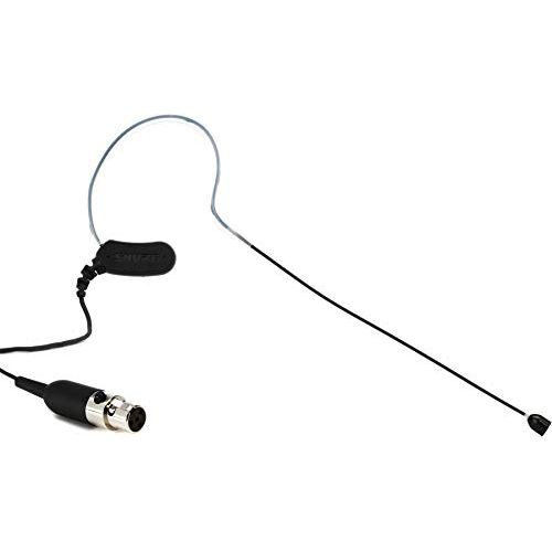 Shure MX153B/O-TQG Omnidirectional Earset Headworn Microphone, Black