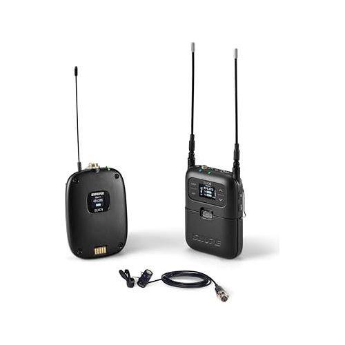 Shure SLXD15/WL85 Portable Digital Wireless System with SLXD1 Bodypack Transmitter, SLXD5 Single-Channel Receiver and WL185 Cardioid Lavalier Microphone | H55 Band (514-558 MHz)