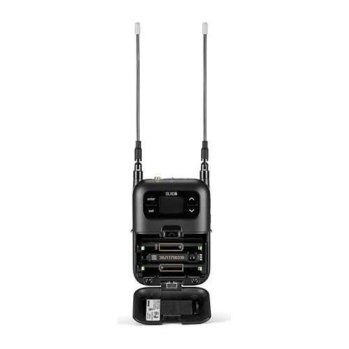 Shure SLXD15 Portable Digital Wireless Bodypack System with SLXD1 Bodypack Transmitter, SLXD5 Single-Channel Portable Receiver (No Microphone Included) | H55 Band (514-558 MHz)