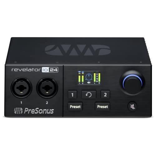 PreSonus Revelator io24 USB-C Compatible Audio Interface with Integrated Loopback Mixer and Effects for Streaming, Podcasting, and More