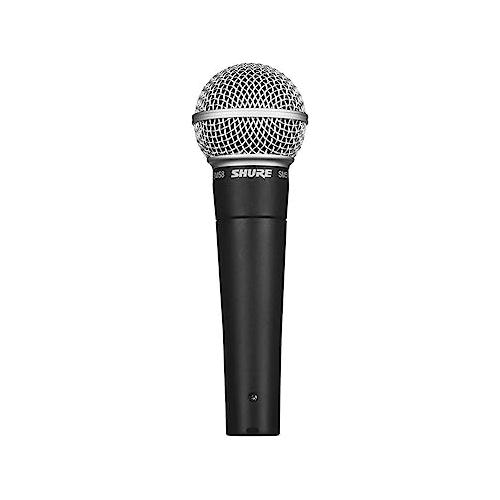 Shure SM58-LC Vocal Microphone with H&A Value Series XLR M to F Professional Microphone Cable - 10'