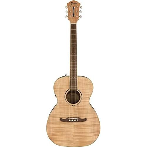 Fender FA-345CE Auditorium Cutaway Acoustic Guitar, with 2-Year Warranty, 3-Color Tea Burst