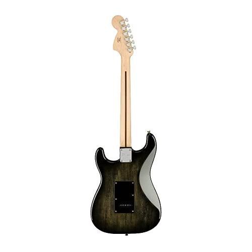 Squier Affinity Series Stratocaster FMT Electric Guitar, Black Burst, Maple Fingerboard