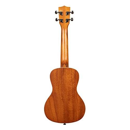 Kala Brand Music Co. Mandy Harvey Signature Concert Ukulele (KAMANDYC), Satin Mahogany