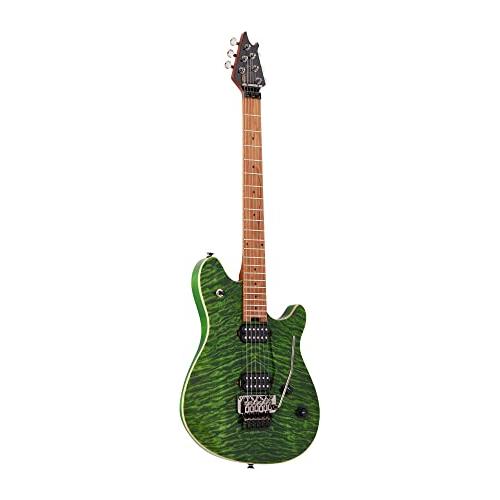 EVH Wolfgang Standard QM Electric Guitar - Transparent Green