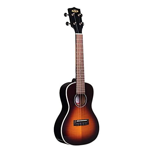 Kala KA-FMTB-C Flame Maple Concert Ukulele, Tobacco Burst