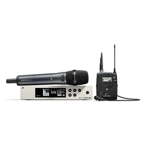 Sennheiser Pro Audio Sennheiser EW 100-ME2/835 Combo Me2 Lavelier Beltpack and e835S Handheld Wireless System - A1 Band (470-516Mhz), 100 G4-ME2/835-S-A1