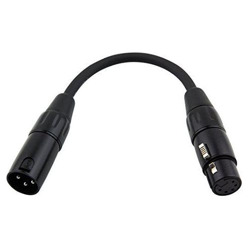 Pig Hog PX-DMX5M 5-Pin DXMM to 3-Pin XLRF Adapter Cable, 6"