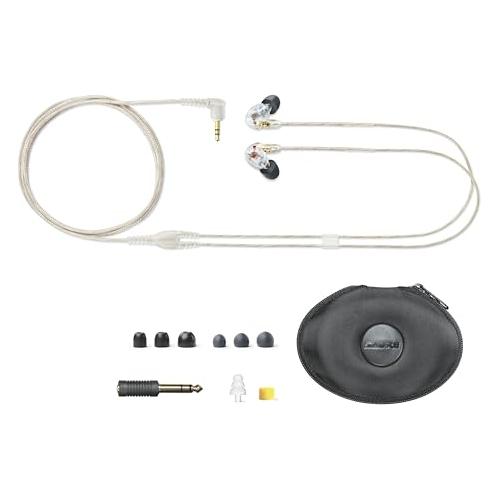 Shure SE425 PRO Wired Earbuds - Professional Sound Isolating Earphones with Dual High Definition MicroDrivers, Secure Fit in Ear Monitor, Plus Carrying Case & Fit Kit - Silver (SE425-V)