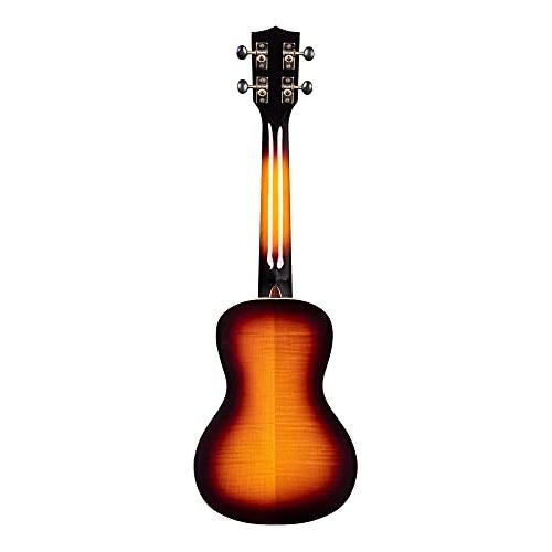 Kala KA-FMTB-C Flame Maple Concert Ukulele, Tobacco Burst