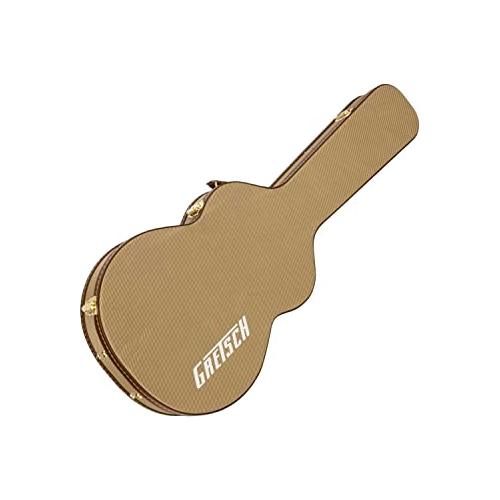 Gretsch G2420T Tweed Hard Shell Case with Center Storage Compartment and Plush Interior for Streamliner Electric Guitar (Brown)