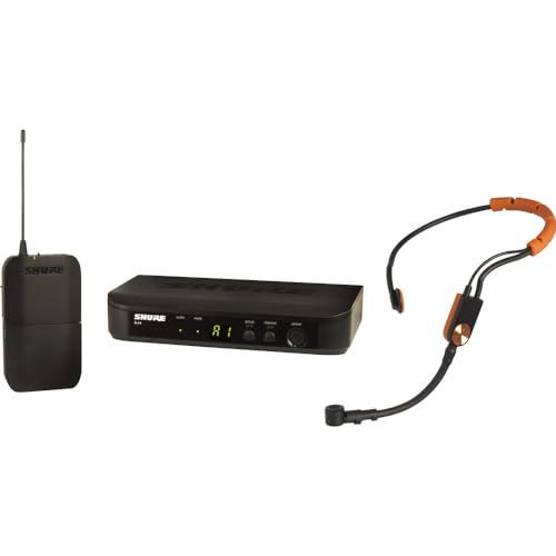 Shure BLX14/SM31 UHF Wireless Microphone System - Perfect for Fitness, Aerobics - 14-Hour Battery Life, 300 ft Range | Includes SM31FH Fitness Headset Mic, Single Channel Receiver