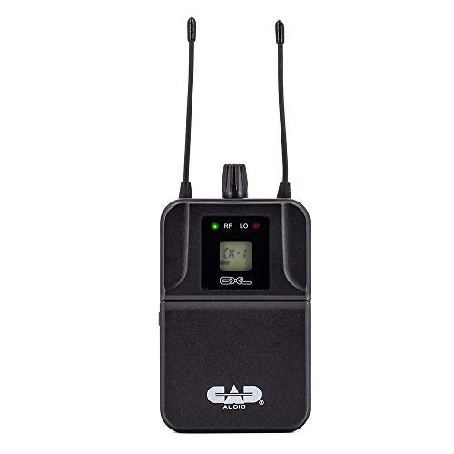 CAD Audio GXLIEM Frequency Agile Wireless In Ear Monitor System includes MEB1 Earbuds, Rack Mount Ears and Antenna Relocation Kit, Silver