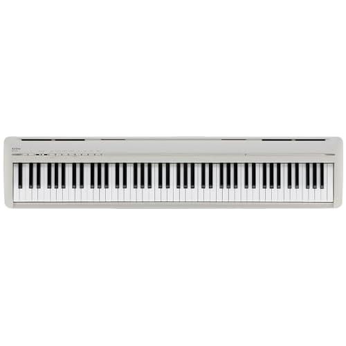 Kawai ES120 88-Key Portable Digital Piano, Light Gray Bundle with Kawai F-10H Damper Pedal and Liquid Audio Polishing Cloth