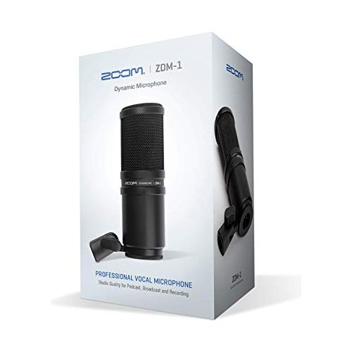 Zoom Dynamic Microphone for Podcasts, Voice-Overs, Interviews, Vocals, and More, High SPL Capability, Sturdy Metal Body, and Large Diaphragm