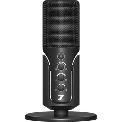 Sennheiser Professional Profile - USB Cardioid Condenser Microphone & Table Stand, 1.2 m USB-C Cable - Mute Button, Built-in Headphone Jack, Gain, Mix & Volume Control, for PC & Mac