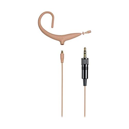 Audio-Technica BP893xCLM3-TH Omnidirectional Earset with Detachable Cable, Locking 3.5mm Connector, Beige