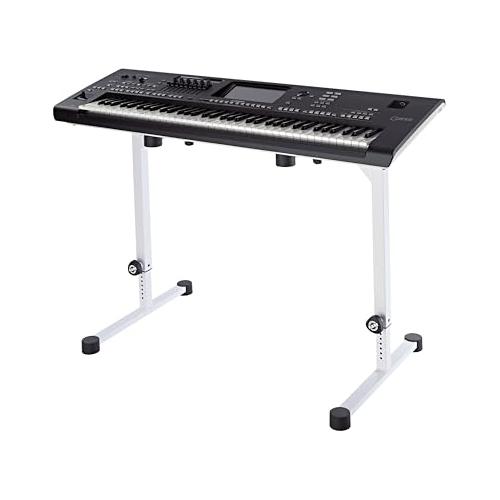 Konig and Meyer (K&M) Omega Table-style keyboard stand Ruby Red