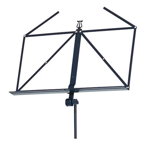 K&M - Konig & Meyer 10065.000.55 Heavy Duty Music Stand - Large Deep Desk - Sturdy Base - Adjustable Height - Compact - Professional Grade for Musicians - German Made - Black