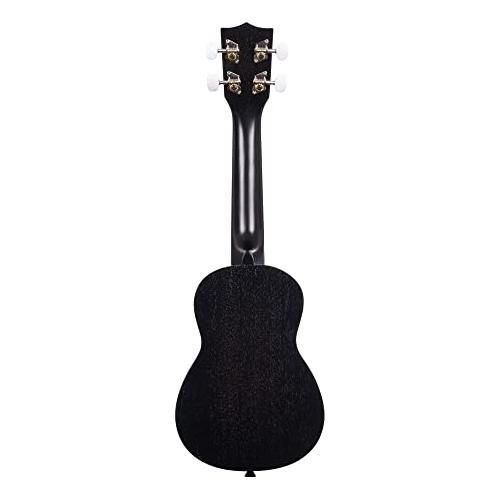 Kala KA-15S BLK Satin Mahogany Soprano Ukulele (Black)